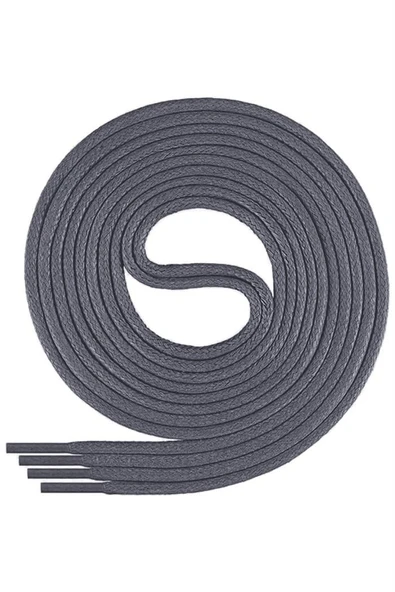 110 Cm 4 MM Koyu Gri Yuvarlak 1 Çift Ayakkabı Bağcığı ürün görseli