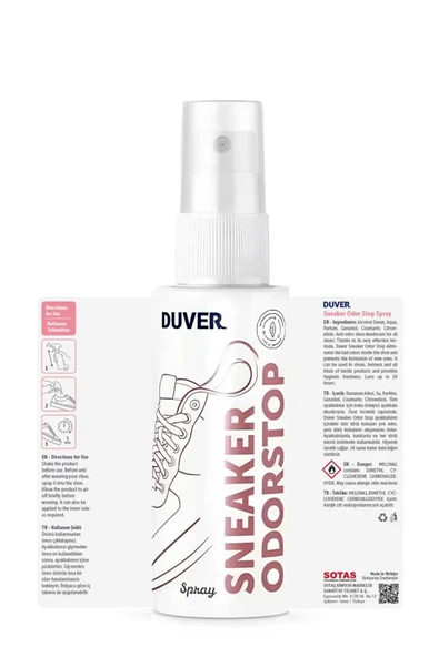 Duver Sneaker Odorstop 50 ml Ayakkabı Deodorantı - Resim 2