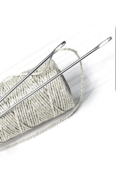 4 No 1,3 Mm 8 Cm Çuvaldız Saraç El Dikiş Iğnesi - 2