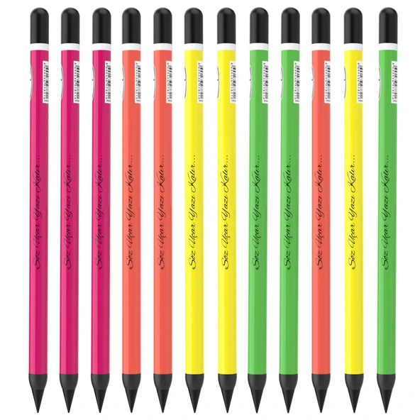 Panda Panpen Neon Serisi Bitmeyen Kurşun Kalem (PAN721) 12 Adet ürün görseli