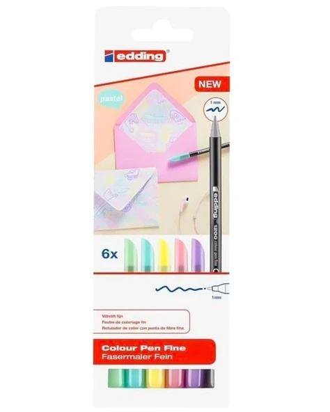 Edding Keçeli Pastel Kalem Seti 6lı 41200