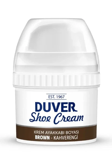 Duver Kendiliğinden Parlaklık Sağlayan Kahverengi Krem 60 Ml Ayakkabı Boyası ürün görseli
