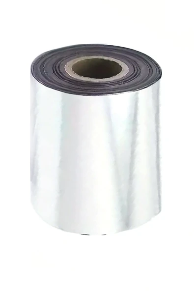 Gümüş Yaldızlı 60 MM Sıcak Damgalama Folyo Kağıdı - 4