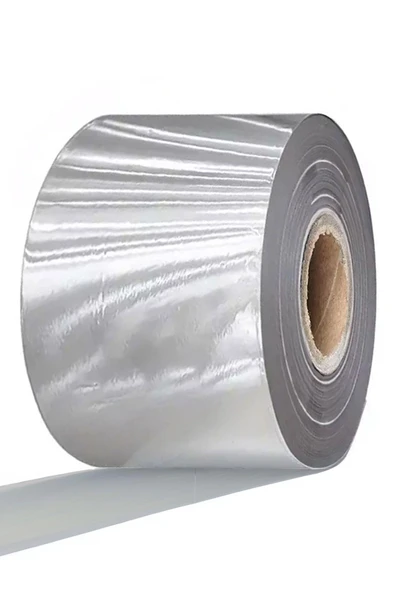 Gümüş Yaldızlı 40 MM Sıcak Damgalama Folyo Kağıdı