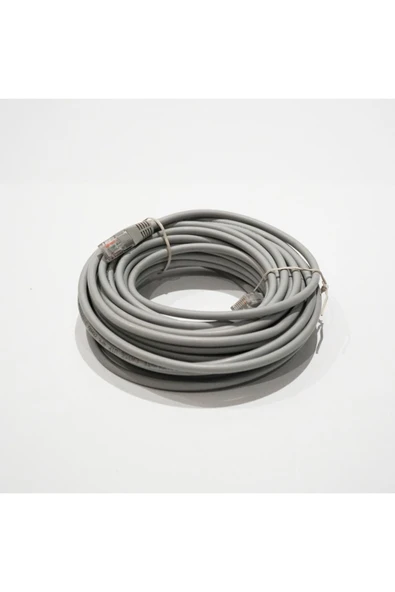 Bakır Patch Kablo UTP CAT5E 10 mt LSZH GRAY - 1