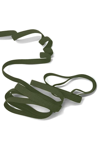 Haki Yeşil 6 mm 5 mt Dayanıklı Sert Yassı Elastik Şerit Lastik ürün görseli