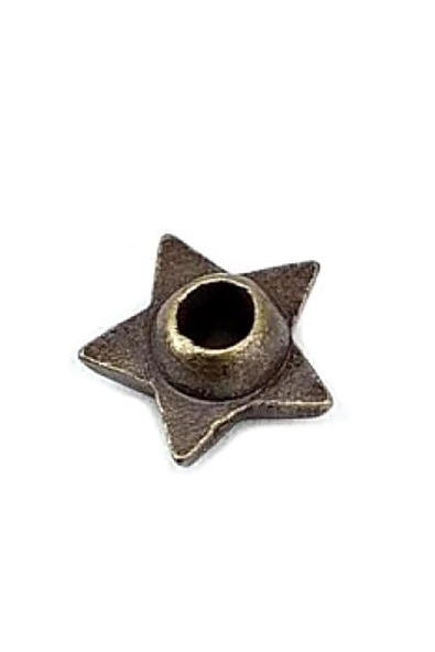 9 MM Antik Renk Perçin Yıldız Rivet 30 Adet - Resim 3