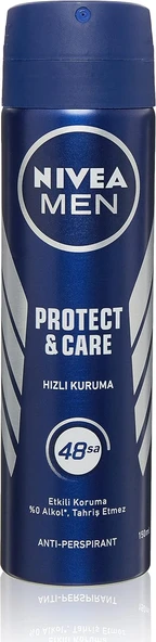NIVEA Men Erkek Sprey Deodorant Protect&Care 48 Saat Anti-Perspirant Koruma 150 ml ürün görseli