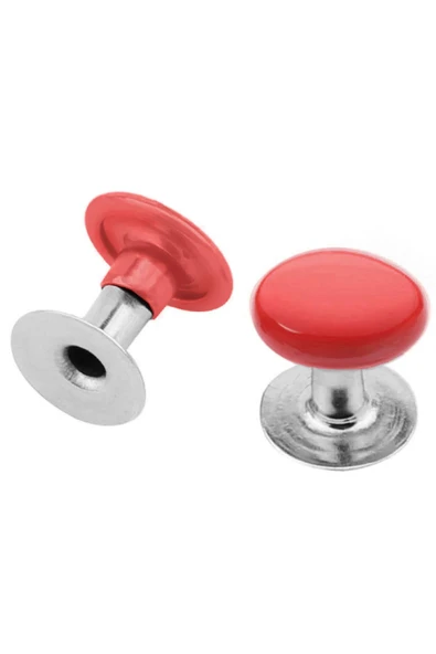5 MM 00 No Kırmızı Renkli 30 Adet Perçin Rivet - Resim 2