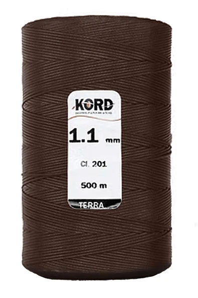 Kord 207 Kahverengi 1.1 mm 500 m Mumlu El Saracı ve Dikiş İpi