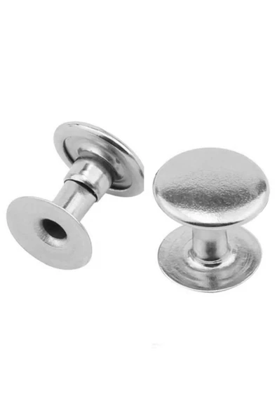 9 MM 33,5 No Gümüş Renk Perçin Rivet 30 Adet - Resim 2