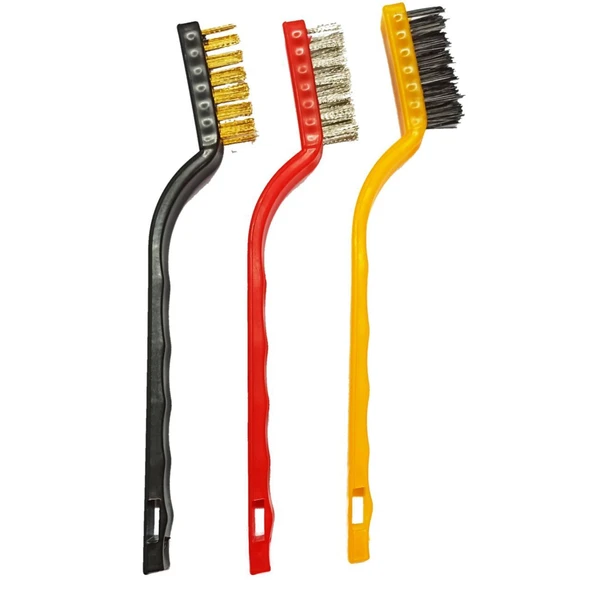 Elektronik Devre Temizleme Tel Fırçası Üçlü set ürün görseli