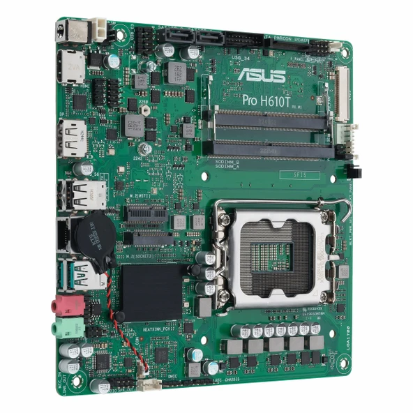 Asus Pro H610T-CSM DDR5 (5600MHz)OC M.2 HDMI/DP 1700P mITX Anakart - 3