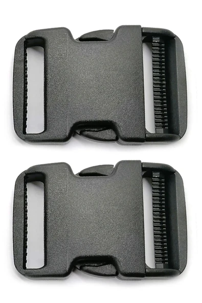 Plastik 50 MM Siyah Sert 2 Adet Kilitli Bağlama Kayışı - Resim 2