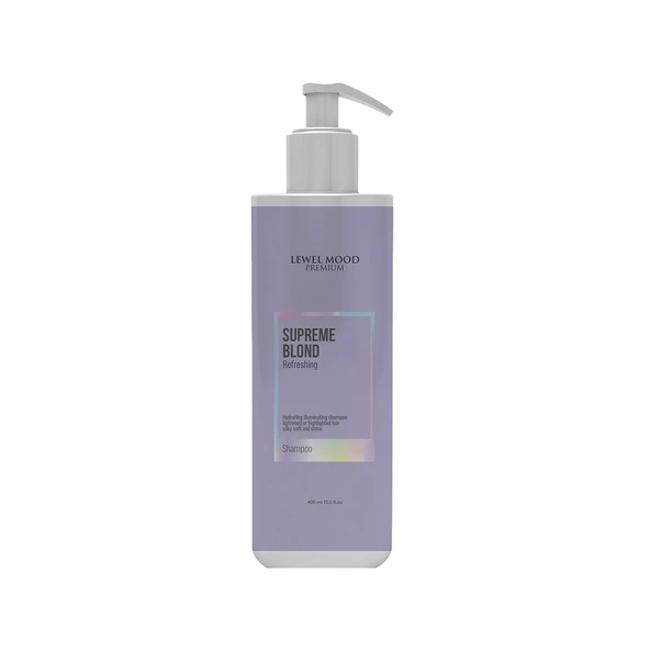 Lewel Mood Premium Supreme Blond Sarı ve Açık Renkli Saçlar İçin Bakım Şampuanı 400 ml - 1