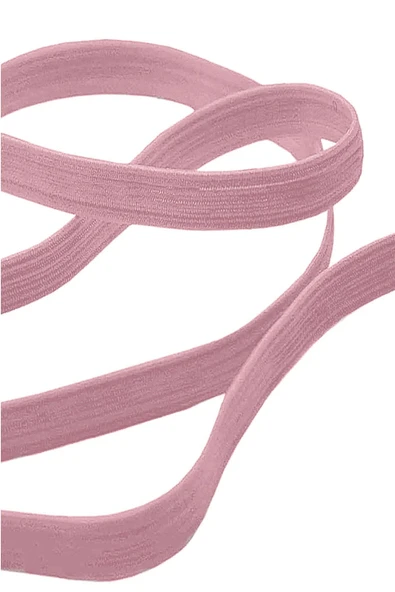 Pembe 20 mm 5 mt Dayanıklı Sert Yassı Elastik Şerit Lastik - Resim 3