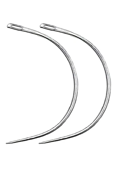 Eğri 2 Adet 1,5 MM Çuvaldız Saraç El Dikiş İğnesi