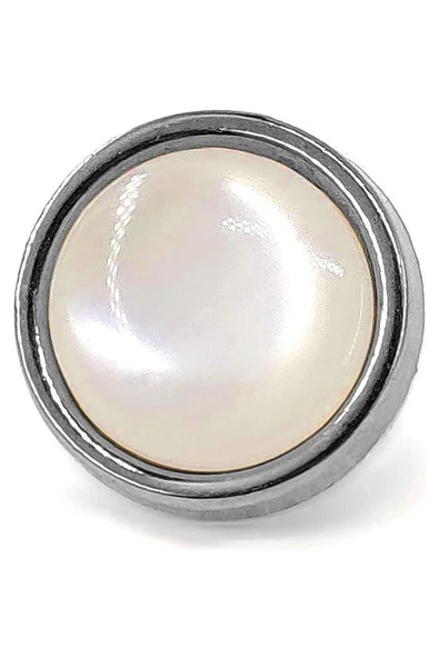 20 Adet Yarım Yuvarlak 8mm İnci Çakma Rivet - 4