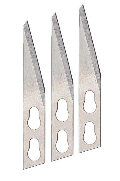 Mozart Hassas Kesim Bıçağı Yedeği 3’lü El İşi Bıçak Seti - Resim 2