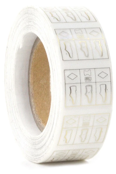 Plastik, Deri ve Tekstil Karışımı Malzeme Yapışkanlı Etiketi