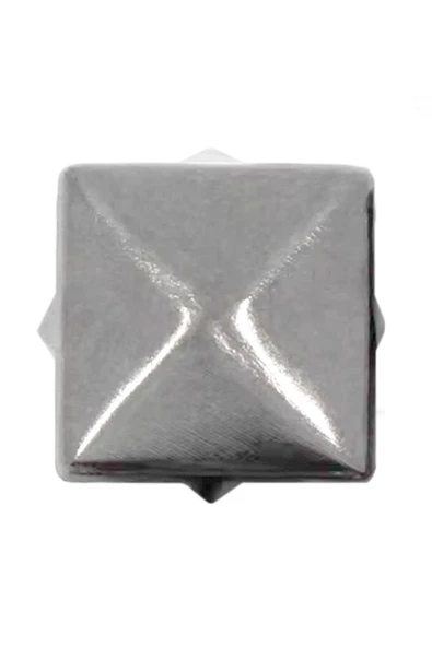 Süs Tırnaklı Çakma Kare Piramit 10mm 20 Adet Metal Trok - Resim 5