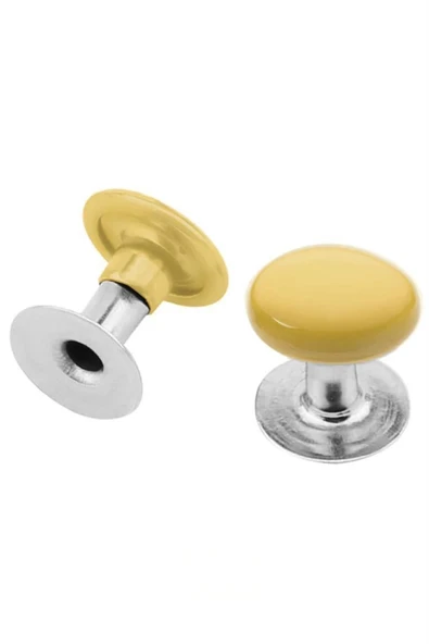 5 MM 00 No Sarı Renkli Perçin Rivet 30 Adet - Resim 2