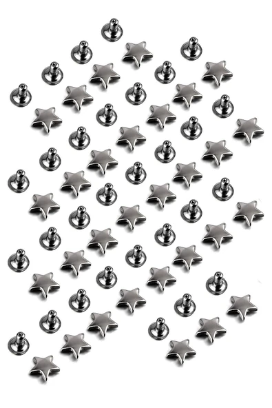 9 MM Platin Renk 30 Adet Perçin Yıldız Rivet - 2