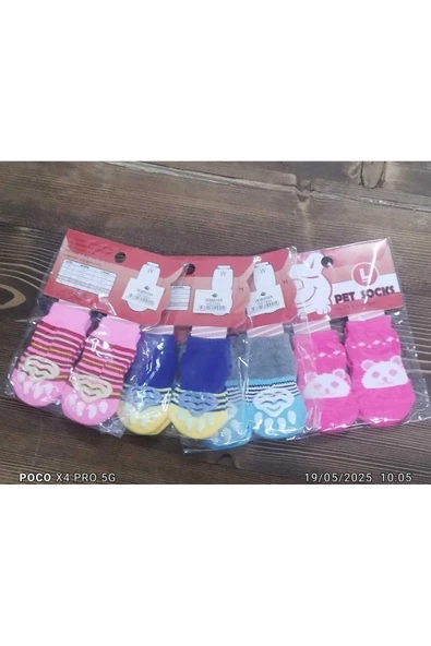 cutespetshop  KEDİ KÖPEK KAYDIRMAZ ÖRME ÇORAP L BEDEN - Resim 2