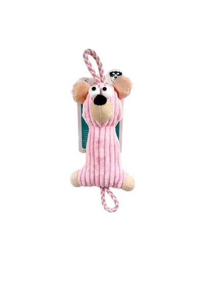 Nanbell  W559 Kedi ve Köpek Peluş Dişlik Oyuncak 38-15cm Pembe - 1