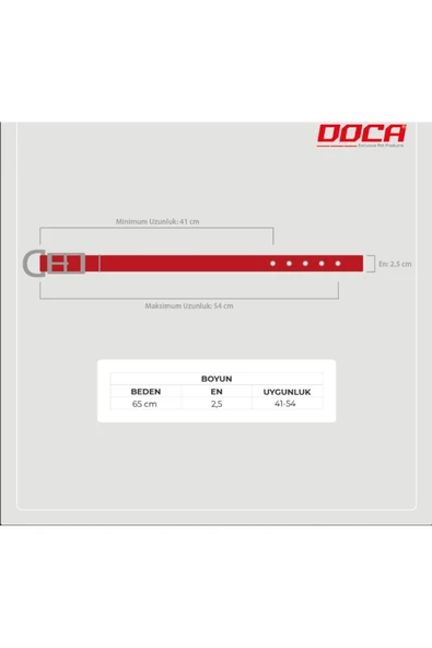 DOCA  Köpek Boyun Tasması Dokuma Soft - Resim 2