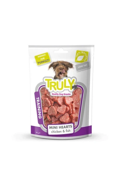 TRULY  Dog Mini Hearts Chıcken Fish - 1