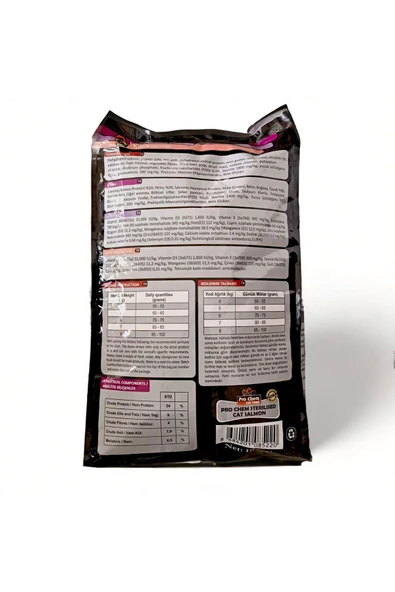 Pro Chem  Kısır Kedi Kuru Maması Salmon - Somon Balıklı 10kg. Kedi Maması - Resim 2