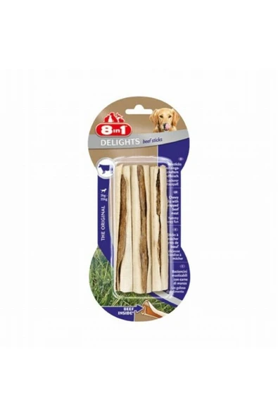 8in1  Delights Bones Biftekli Sticks Köpek Ödülü 75 gr - Petshopundan - 5