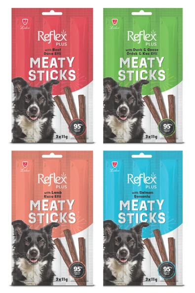 Reflex  Meaty Sticks Köpek Ödül Çubuğu 3x11 g Karışık 4 Çeşit - 1