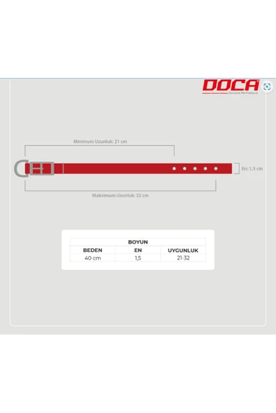 DOCA  Köpek Boyun Tasması Dokuma Soft - Resim 2