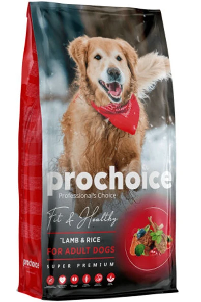 ProChoice  Fit & Healthy Kuzu Etli ve Pirinçli Yetişkin Köpek Maması 3kg - 1