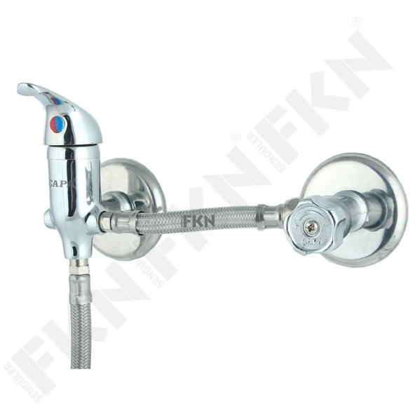 FKN Çapa Mini Mix Sıcak Su - Soğuk Su Taharet Bataryası Takımı (15 cm - 50 cm) - Resim 2