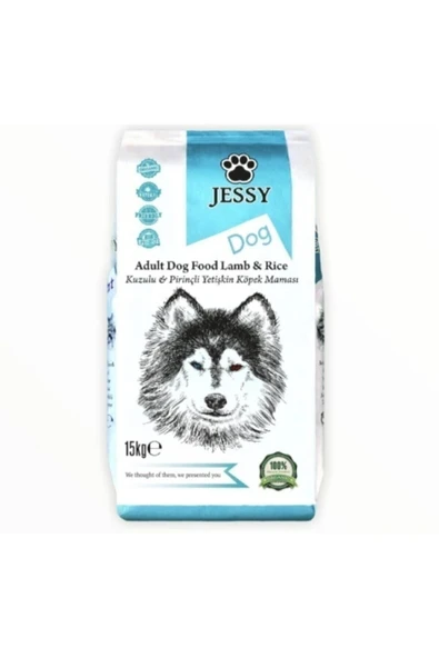Jessyamor  Jessy Kuzu Etli Pirinçli Yetişkin Köpek Maması 15 Kg - 1
