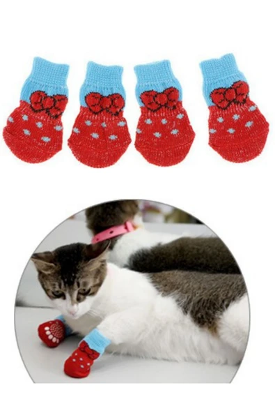 cutespetshop  KEDİ KÖPEK KAYDIRMAZ ÖRME ÇORAP L BEDEN ürün görseli