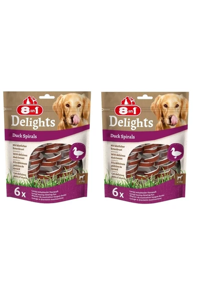 8in1  Delights Duck Sprials Ördekli Burgu Ödül 6 Lı X 2 Adet - 1