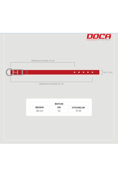 DOCA  Köpek Boyun Tasması Dokuma Soft - Resim 2