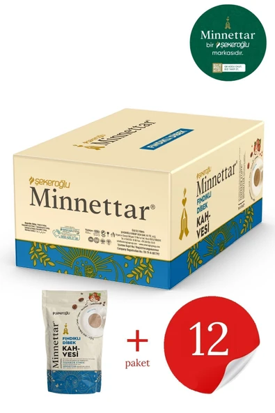 Şekeroğlu Minnettar Fındıklı Dibek Kahvesi 12 x 165 Gr ( 12 PAKET ) - 2