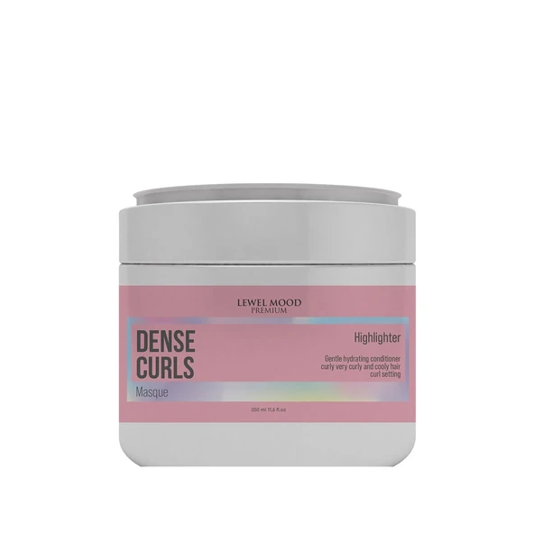 Lewel Mood Premium Dense Curls Bukleli ve Kıvırcık Saçlar İçin Bakım Maskesi 350 ml - 1