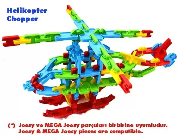 Mega Joesy Eğitici Blok Oyunu 200 Parça - Resim 6
