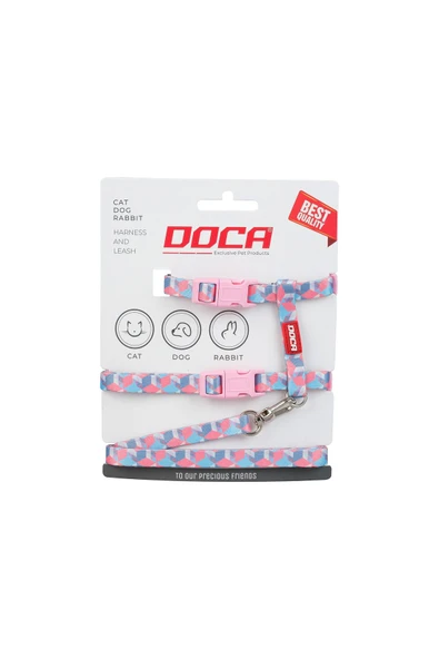 DOCA  Premium Cube Kedi Köpek Ve Tavşan Göğüs Tasması - 1