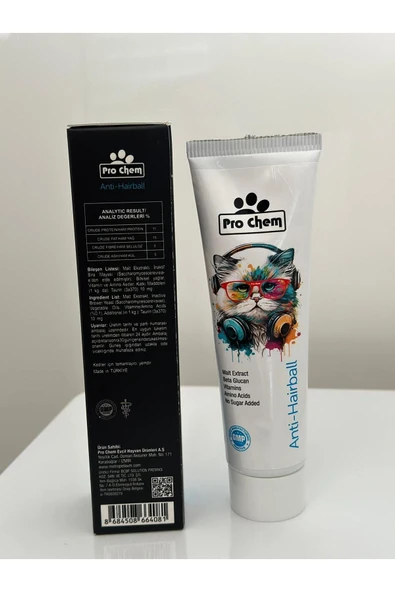 Pro Chem  Anti Hairball Malt Paste Tüm Kediler Için Tüy Yumağı Önleyici Malt Macum - 2