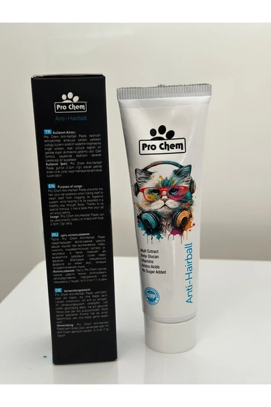 Pro Chem  Anti Hairball Malt Paste Tüm Kediler Için Tüy Yumağı Önleyici Malt Macum - 3
