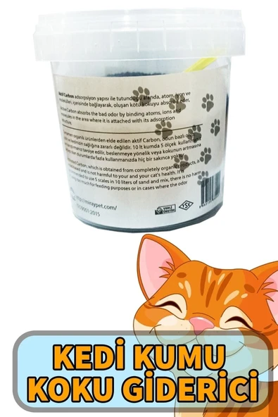 marketimol  Aktif Karbon Kedi Kumu Koku Giderici 250g - 3