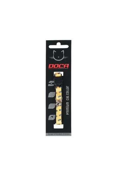 DOCA  Premium Safety Click Kedi Boyun Tasması Bee - 1