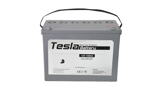 TESLA 12V 100AH MARİN JEL AKÜ (YENİ ÜRETİM) - 2